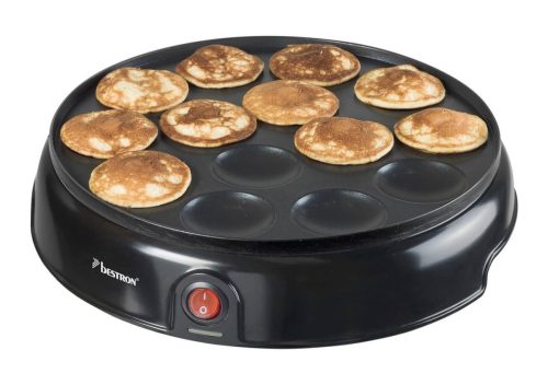 Bestron, Bestron APFM700Z Poffertjes Gerät – Crepes Maschine/Crepes Maker – schwarz