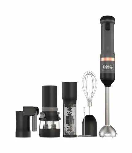 Black + Decker, Black Decker Kitchen Wand Stabmixer 6er-Set grau