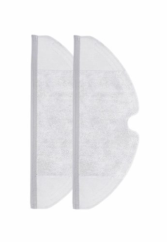Homava, Homava Mop Bezug für Roborock S5 - S7 - 2Stk Mop-Bezug – Staubsauger Roboter Zubehör – weiss
