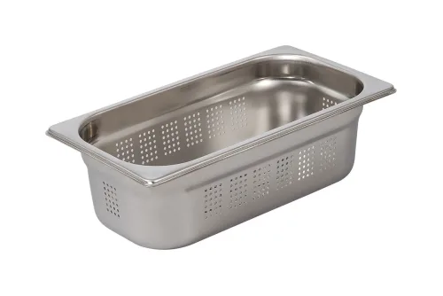 ProChef, ProChef GN-Behälter gelocht 1/3 100 mm glänzend – GN-Behälter/Gastronormbehälter – chromnickel-stahl