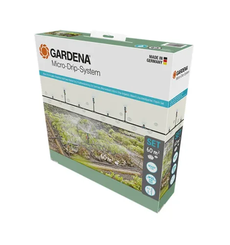 Gardena, GARDENA Micro-Drip System 13450-20 Bewässerungs-Komplettset 13 mm (1/2) Ø Gemüse-/Blumenbeet (40 m²)