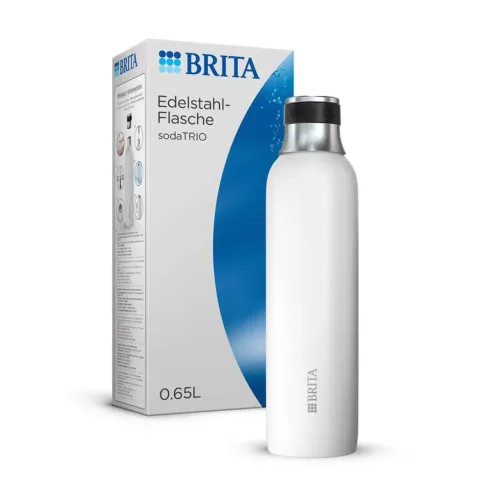BRITA, BRITA - Wassersprudler-Flasche, 650 ml, Weiss