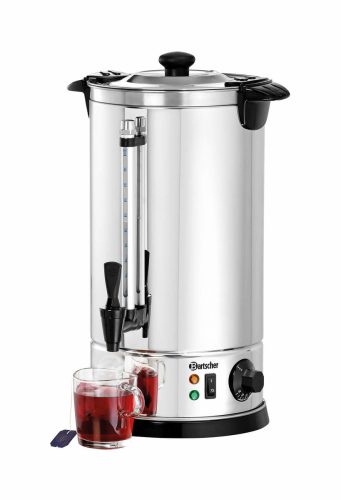Bartscher, Bartscher Heisswasser-Spender 8.5L, doppelwandig – Gastro Kaffeemaschine/Gastro Getränkespender – edelstahl / schwarz