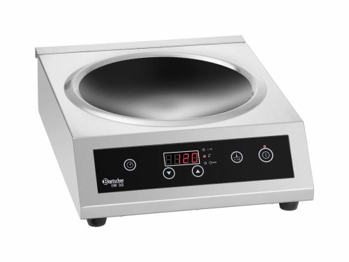Bartscher, Bartscher Induktionswok IW-35 – Gastro Backofen/Gastro Kochfeld/Gastro Mikrowelle – schwarz