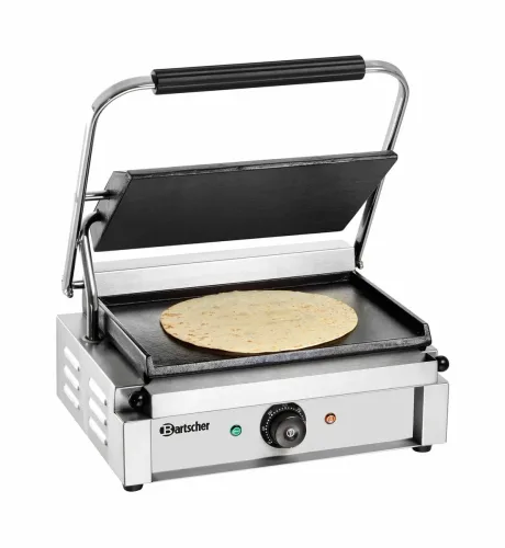 Bartscher, Bartscher Kontaktgrill "Panini", glatt/glatt – Gastro Grill/Griddleplatte – edelstahl