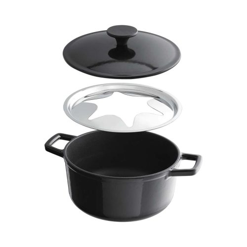 Kisag, Kisag - Fleischfondue-Caquelon, 20CM/2.3L, Black