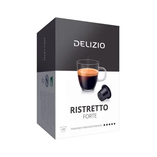 DELIZIO, DELIZIO Ristretto Forte 48St Kaffeportionen – Delizio Kapseln