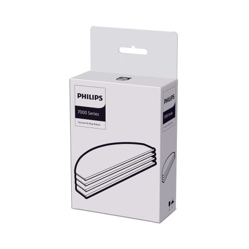 Philips, Philips Mikrofasertücher (4x) für 7000 Series Saugroboter XV1470/00 – Staubsaugerfilter