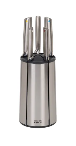 Joseph Joseph, Messerblock Joseph Joseph Schwarz/Silber Stahl 13.2 cm 37.5 cm - Farbe: silber/schwarz - Messerblock