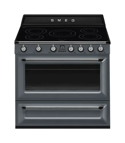 SMEG, Smeg Victoria TR90IGR2 Freistehender Herd – Kochherd freistehend – grau
