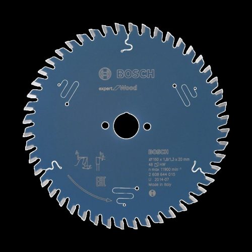 Bosch Accessories, Bosch Accessories Expert for Wood 2608644018 Kreissägeblatt 160 x 20 x 1.6 mm Zähneanzahl: 48 1 St.