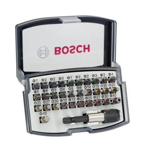 Bosch Accessories, Bosch Accessories 2607017319 Bit-Set 32teilig Außen-Sechskant