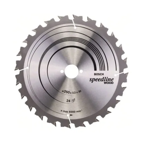 Bosch Accessories, Bosch Accessories Standard for Wood Speed 2608640680 Hartmetall Kreissägeblatt 250 x 30 x 3.2 mm Zähneanzahl: 24 1 St.
