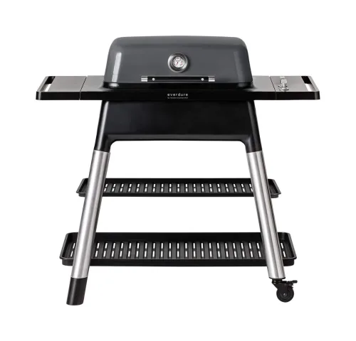 Everdure, Everdure FORCE Gasgrill, graphite mit Doppelboden Gasgrill – schwarz