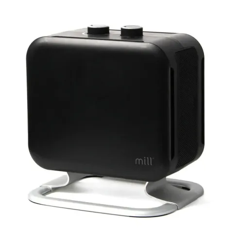 Mill, Mill Compact Fan Heater with Alu foot - black Heizlüfter – schwarz