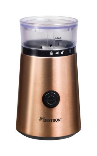 Bestron, Bestron ACG1000CO Elektronische Kaffeemühle – kupfer