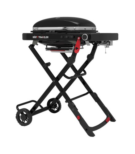 WEBER, Weber Traveler Compact mini Gasgrill – Plancha Grill – schwarz
