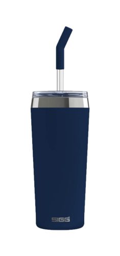 Sigg, Sigg HELIA NIGHT INK 0.6 L Reisebecher – Trinkflasche/Thermosflasche/Shaker – dunkelblau