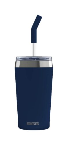 Sigg, Sigg HELIA NIGHT INK 0.45 L Reisebecher – Trinkflasche/Thermosflasche/Shaker – dunkelblau