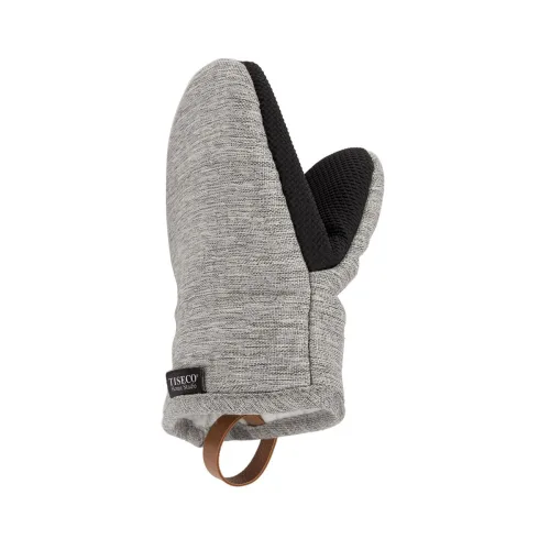 LIVIQUE, Ofenhandschuh Hercules Grau Leinen/Polyester 14 cm - Ofenhandschuh