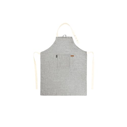LIVIQUE, Küchenschürze Hercules Grau Leinen/Polyester 85 cm 68 cm - Küchenschürze