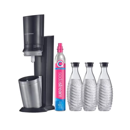 sodastream, SodaStream Crystal CQC Mega Pack schwarz