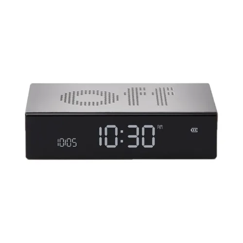 Lexon, Lexon Flip Premium Grau Wecker – Wecker digital