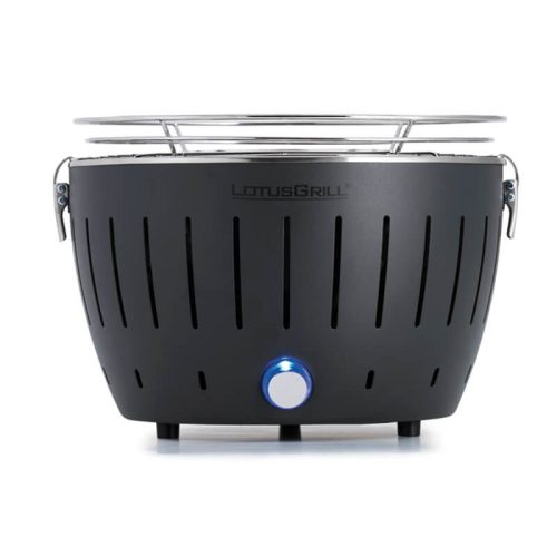 Lotusgrill, LotusGrill Small grau G280 Holzkohlegrill – Holzkohlegrill/Kohlegrill – anthrazitgrau