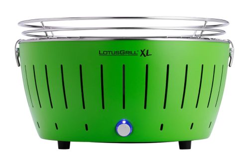 Lotusgrill, LotusGrill XL grün G435 Holzkohlegrill – Holzkohlegrill/Kohlegrill – limettengrün
