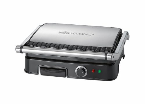 Clatronic, Clatronic KG 3487 Tischgrill – Kontaktgrill – silber