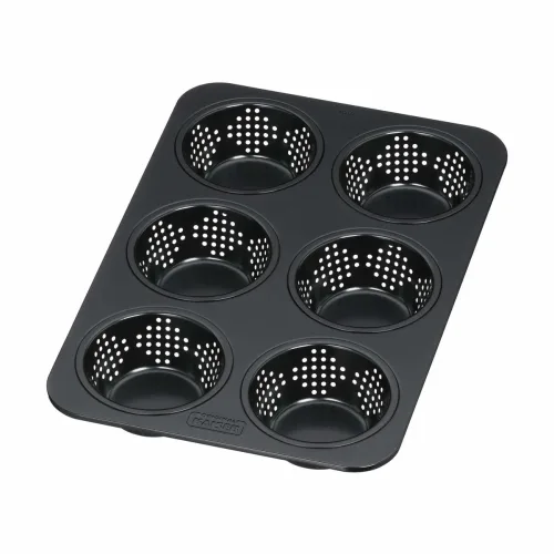 Kaiser, Kaiser Inspiration Brötchenform perforiert 28 x 19 cm – Backutensilien/Backform – schwarz