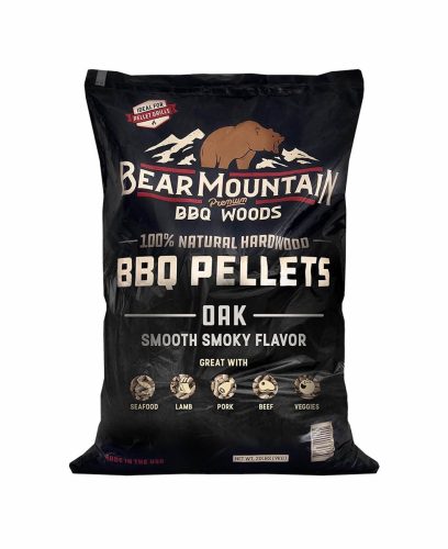 BearMountain, BearMountain Oak 9 kg Pellets – Holzkohle/Briketts/Grill Anzünder – schwarz