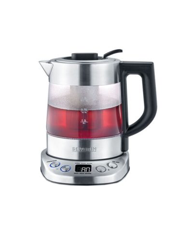 Severin, Severin Wasserkocher "Delux Mini WK 3473 1 l, Silber/Transparent" 1 l 2200 W