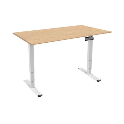 Contini, CONTINI, Unsere Neuheiten, Contini hvb Bürotisch 1.6x0.8m Ahorn Natur / Gestell weiss RAL9016, Produkte & Wohnen