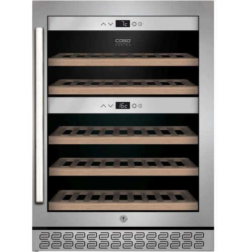 CASO, Caso WineChef Pro 40 (APP-Steuerung) Weinkühlschrank – Weinkühlschrank freistehend – glas / edelstahl