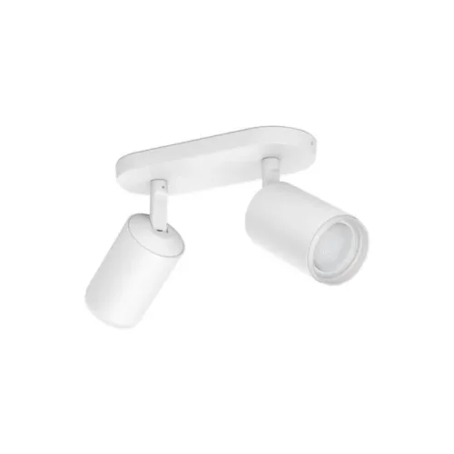 Philips Hue, Philips Hue White & Col, Amb, Fugato Spot 2 flg, weiss 2 x 350lm – Deckenlampe/Wandlampe