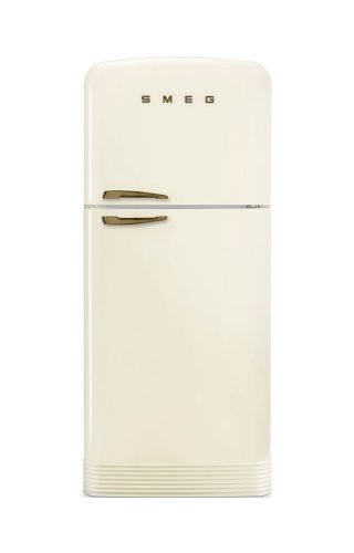 SMEG, Smeg FAB50RCRB5 Crème rechts Kühl-/ Gefrierkombination – Kühlschrank mit Gefrierfach freistehend – creme