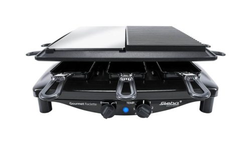 Steba, Steba RC 8 Black Steel Raclettegrill – Raclette Ofen/Raclette Grill – schwarz