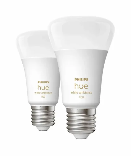 Philips Hue, Philips Hue White Ambiance E27 2x800lm 75W LED-Lampe – LED/Leuchtmittel/Glühbirne