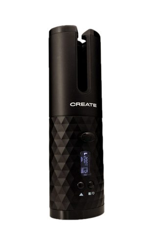 CREATE, CREATE - KURLINE TOURMALINE - Tragbarer kabelloser Lockenstab USB,, One Size, Schwarz