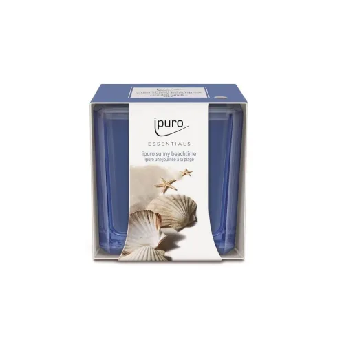 Ipuro, iPuro sunny beachtime Duftkerze – Aroma Diffuser/Lufterfrischer – blau