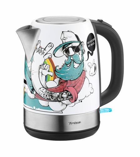 Trisa Electronics, "Trisa Electronics - ""Wasserkocher """"Street Art"""" 1.7L"", Multicolor, 1.7L"