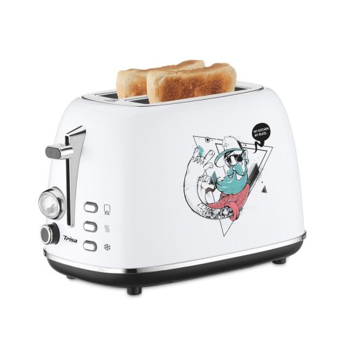 Trisa, Trisa - Toaster Street Art Weiss