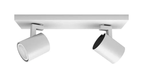 Philips Hue, Philips Hue Runner Spot 2 flg. weiss inkl. Dimmschalter Doppelspot – Deckenlampe/Wandlampe