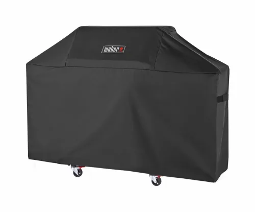WEBER, Weber Premium Abdeckhaube Genesis 400Ser Grillabdeckhaube – Weber Grillabdeckung/Grill Abdeckhaube – schwarz