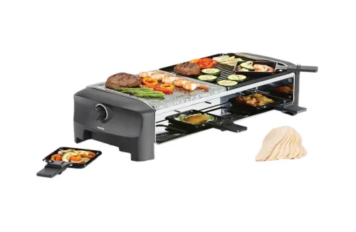 Princess, Princess 162820 Raclette 8 Pfännchen Schwarz