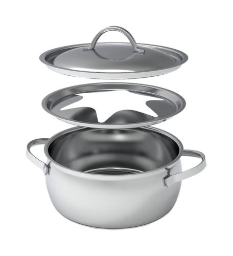 Kisag, Kisag - Fleischfondue-Caquelon, 20CM/2.7L, Chrom