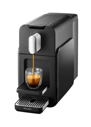 DELIZIO, DELIZIO Brava Graphite Black Portionensystem Delizio – Delizio Maschine/Delizio Kaffeemaschine – schwarz
