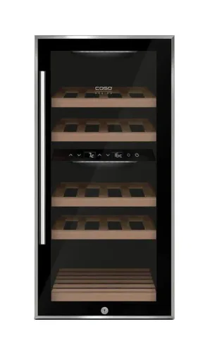 CASO, Caso WineComfort 24 black Weinkühlschrank freistehend – schwarz