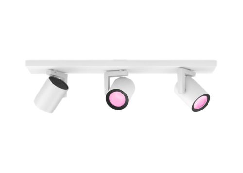 Philips Hue, Philips Hue White & Col. Amb. Argenta Spot 3 flg. weiß 3 x 350lm Deckenleuchte – Deckenlampe/Wandlampe – weiss
